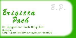 brigitta pach business card